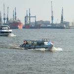 Barkasse im Hamburger Hafen Barkasse im Hamburger Hafen